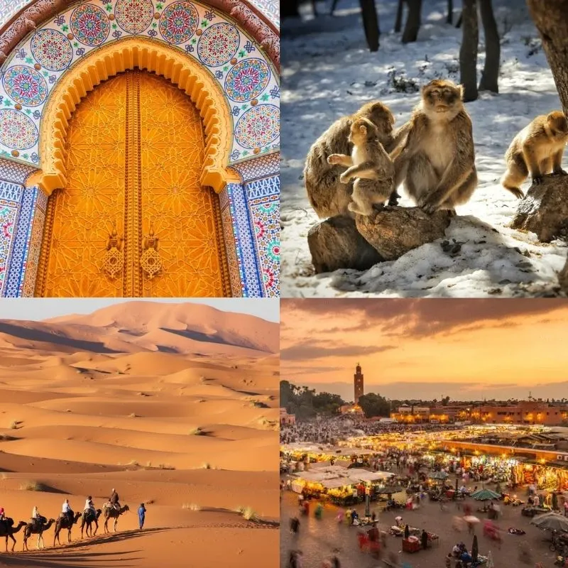 Traveling from Fes to Marrakech through the desert