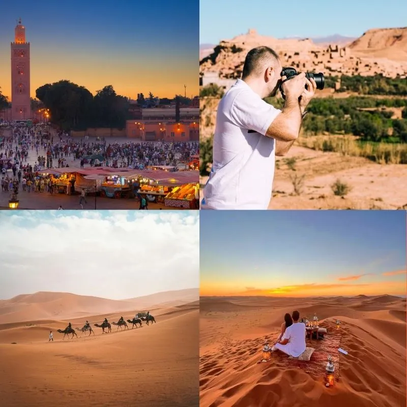 Camel trek in Merzouga desert